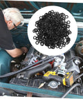 500 Pack Wave Washers Kit Spring Steel Compression Type Elastic Gaskets For Thrust Applications Prevent Loosening And Reduce Friction, Assorted Repair Washers For Auto Home And Shop, Durable Uniform Wave Height. Black wave washers in engine bay repair