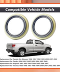 Front Wheel Hub Oil Seal Replacement Kit For Toyota 4Runner Tundra Sequoia Tacoma Front Right Bearing 90316-69001 Fits 1995 1996 1997 1998 1999 2000 2001 2002 2003 2004 2005 2006 2007
