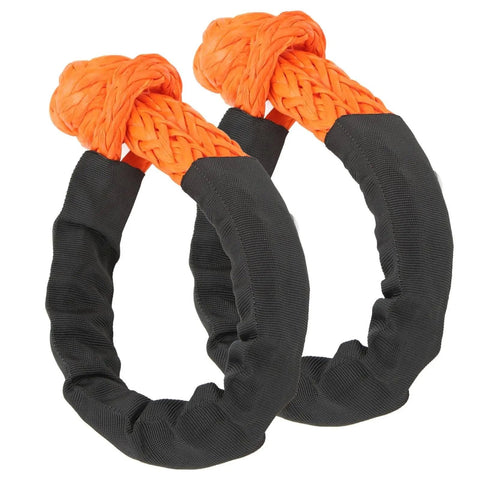 Soft Shackle Rope Shackle 21 Tons Breaking Strength 11mm Diameter Beefy Lightweight Portable Flexible For ATV SUV Boat Recovery Gear For Off Road Marine And Outdoor Towing