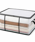 Giant Clear View Storage Bag For Blankets And Comforters Super Spacious Eighty Liter with zippers and handles, clear organizer.