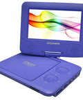 Portable Sylvania DVD player with colorful screen, perfect for use with Extra Long 11 Ft Car Charger For Portable DVD Players.