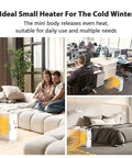 700W Portable Oil Radiator Heater For Small Rooms And Desks, Silent Office Space Heater warming living room and office.