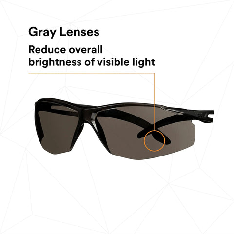 SecureFit 500 Series Safety Glasses 20 Pack for Everyday Work, ANSI Z87 Impact Rated with Anti Fog Anti Scratch Gray Lenses