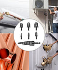 HVAC Swaging And Tube Expander Kit 7 Piece Copper Pipe Flaring Tool Set with bits and tool for air conditioner repair