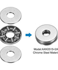Needle Roller Thrust Bearings With Washers Set 5Mm Bore 15Mm Outside Diameter 4Mm Total Thickness, showing components and stack.