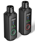 XLR Bluetooth Receiver Pro Pack for Mixing Consoles and PA Systems, Wireless BT Adapter, dual pack, black exterior
