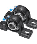 Two Pack UCP205-14 Pillow Block Bearing Units With 7/8 Inch Bore Cast Steel Flange Mounted Housing for heavy machinery