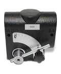 Hydraulic Adjustable Variable Flow Control Valve With Pressure Compensating Tech, 0 To 30 GPM, black cast iron body front view