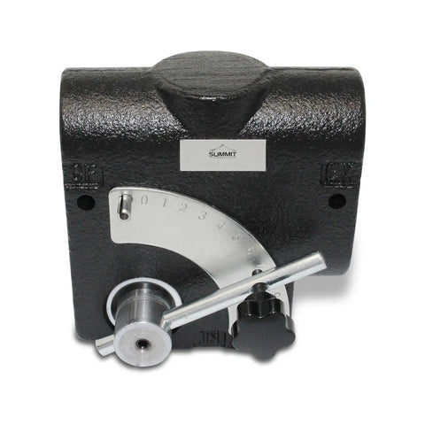 Hydraulic Adjustable Variable Flow Control Valve With Pressure Compensating Tech, 0 To 30 GPM, black cast iron body front view