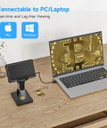 7 Inch Digital Microscope With Screen No Phone Needed For Adults And Kids Coin Magnifier For Error Coins PCB Traces Bugs STEM Learning Soldering Electronics Macro Camera connected to laptop