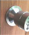 Electronic Door Knob With Front Keypad, Spring Latch Lock, DIY Install, Left or Right Handed, Replaces Most Door Knobs