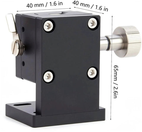 Z Axis Linear Stage With Manual Twist Fine Tune Adjustment, Aluminum Alloy Sliding Table For Precise Machine Positioning SPZ40-60