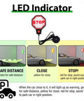 Image of Upgraded LED Garage Parking Sensor Featuring Adjustable Red Yellow Green Warning Lights and Dual Power Car Stop Indicator.