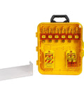 Lockout Tagout Station Kit With LOTO Devices, Includes 6 Keyed Different Safety Lock Sets, 2 Padlock Hasps, 10 Do Not Operate Tags