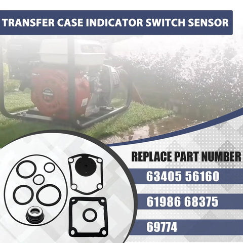 Predator 2-inch trash pump gasket kit packaging, front view showing seals, o-rings, and gaskets