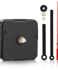 Quartz DIY Wall Clock Movement Mechanism Battery Operated Repair Kit With 13mm Shaft And 100mm Long Hands components displayed