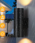 4 Pack Outdoor Wall Lights For Porch And Patio, Waterproof Black Aluminum Sconce Fixtures With Up And Down Lighting in rain