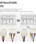 Installation tips for Heavy Duty Washing Machine Lid Lock Switch And Wiring Harness Kit with wiring connections and modification guidance.