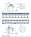 Technical diagram showing specifications of Miniature Twin Shaft Magnetic Powder Clutch And Tension Controller For Electromagnetic Powder Clutch Brake PMC