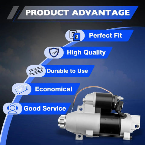Heavy Duty Outboard Starter Motor That Works With Mercury Yamaha And Hitachi Engines For 75Hp 90Hp And 115Hp Models product advantage