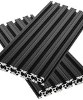 10 Pack 2020 T Slot Aluminum Extrusion 300mm European Standard Anodized Black For DIY 3D Printers CNC Machines Industrial Frames