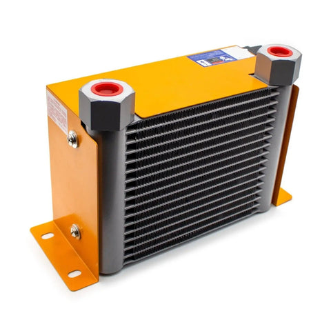 Hydraulic Air Cooler Fan with 60L Min Flow, 2.4KW Cooling Capacity, oil radiator plate heat exchanger, metallic and orange finish