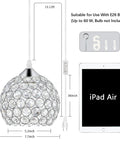 Close-up of Three Light Black Hanging Ceiling Light Chandelier With Crystal Accents Adjustable Farmhouse Pendant Fixtures dimensions.