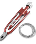 Safety Wire Pliers With Wire For Rigging And Aviation Jobs, Forged Steel Pliers With Shot Peened Ground Clamping Surfaces