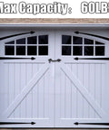 Built Tough 5 Piece Set Of 2 Inch Black Cabin Hook And Eye Latches Heavy Duty Carbon Steel Door Hardware With Mounting Screws For Wood Doors Windows Sheds No Sweat Setup on garage door.