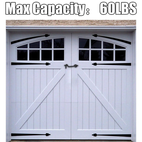 Built Tough 5 Piece Set Of 2 Inch Black Cabin Hook And Eye Latches Heavy Duty Carbon Steel Door Hardware With Mounting Screws For Wood Doors Windows Sheds No Sweat Setup on garage door.