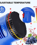 Heavy Duty 50Mm PVC Capsule Heat Shrink Gun With Digital Display And Adjustable Speed Control, showing adjustable temperature dial.
