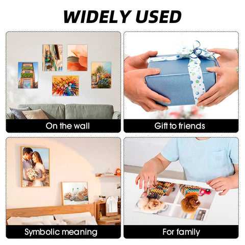 Ten Pack Four By Six Inch Aluminum Sublimation Blanks For Custom Photo Signs And DIY Wall Art used in diverse settings