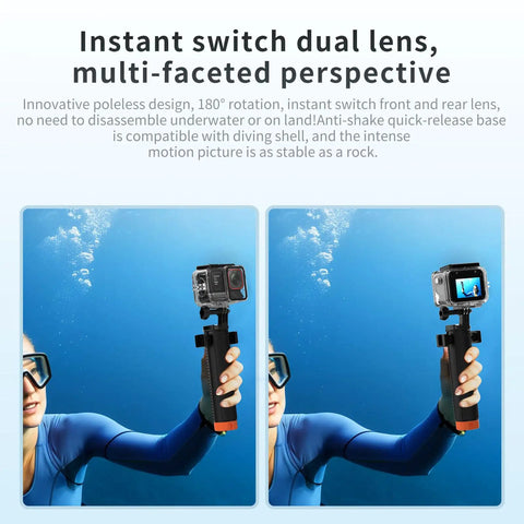 Waterproof Housing Case for Insta360 Ace Pro 2 Camera Deep Sea 45m 148ft Protection Shell Cage underwater demonstration