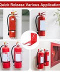 Heavy Duty Fire Extinguisher Mount Kit With Iron Brackets And Wall Hangers Holds 5 To 10 Lb Extinguishers Easy Install Displayed