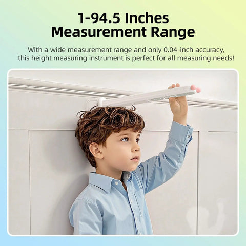 Cordless Infrared Stadiometer For Kids, 1-Second Height Measurement With No-Fuss One-Button Quick Read, Portable Digital Height Gauge, Type-C Rechargeable, Accurate 0.04 Inch Margin, Growth Tracking Tool, measuring a child’s height