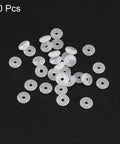 Silicone O Rings 4mm OD 1mm ID 1.5mm Cross Section VMQ Seal Gasket Pack Of 30 White For Compressor Valves And Pipe Repair Waterproof And Heat Resistant O Ring Set, 30 pcs