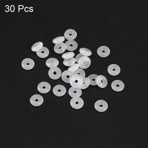 Silicone O Rings 4mm OD 1mm ID 1.5mm Cross Section VMQ Seal Gasket Pack Of 30 White For Compressor Valves And Pipe Repair Waterproof And Heat Resistant O Ring Set, 30 pcs
