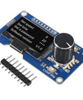 Two Pack 1.3 Inch OLED Display Module With EC11 Rotary Encoder Button I2C Interface LCD Screen For Arduino White Case SH1106 Driver Compatible