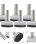 Adjustable M10 Furniture Leveling Feet Set With ABS And Iron Inserts 30 Pack Heavy Duty Table Leg Levelers, close-up view