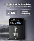 Wall Mounted Hot And Cold Water Dispenser With Touch Screen 2200W Office Water Cooler With Electronic Child Lock.