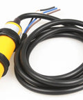 Proximity Photoelectric Sensor Switch With 30cm Adjustable Detection Distance Diffuse Reflection Infrared Sensor DC 6-36V 3-Wire PNP