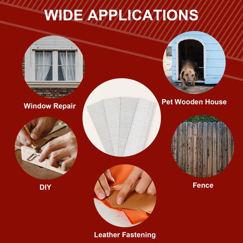 Wide applications of Premium Quality Heavy Duty 18 Gauge Brad Nails 1-1/4 Inch Zinc Galvanized for window repair, DIY tasks, and fencing.
