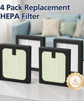 4 Pack HEPA Filter Replacement For Bottle Washer Pro Fits Tight And Keeps It Fresh, High Efficiency Cabiclean Filtration For Clean Bottles, Easy Install In Seconds, No Fuss, Quiet Operation, Long Lasting Odor Control For Pristine Home Bottles. 4 pack HEPA filters shown