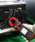 Digital Clamp Meter UT208B Inrush Current Mode True RMS 1000A AC DC Clamp On Multimeter measuring current on equipment