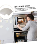 12 Pack Mica Sheets For Microwave Oven Heat Resistant Insulation Waveguide Covers Cut To Fit Replacement Plates, DIY Installation View