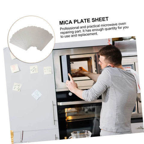 12 Pack Mica Sheets For Microwave Oven Heat Resistant Insulation Waveguide Covers Cut To Fit Replacement Plates, DIY Installation View