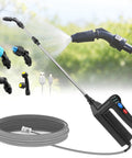 Electric Sprayer Wand With 31 Inch Telescoping Pole, 3 Adjustable Pressures, Battery Powered Garden Sprayer, 16.4Ft Hose, Four Nozzles