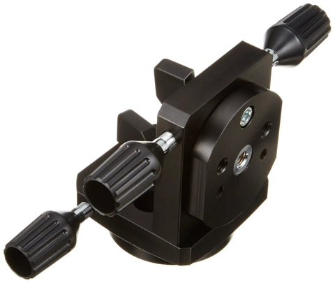 Rock Solid Astronomical Telescope Tripod Adapter Guide Mount With Double Screw Alt Az Micro Knobs And Bearing Clamp 6.5 Degree