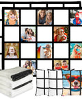 Two Pack 60x50 Sublimation Blankets With 20 Panel Heat Press Friendly For Custom Photos And Personalized Printable Baby Flannel Throws Plus 3 Pillow Covers For DIY Home Sofa Bed And Decor