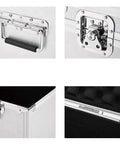 Details of Aluminum Hard Tool Box Case With Removable Foam Insert, Portable Storage Toolbox for home, auto, office tools.